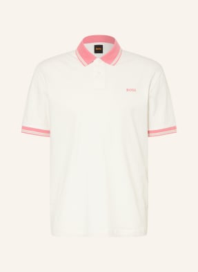 Boss Jersey-Poloshirt Blocks Relaxed Fit beige