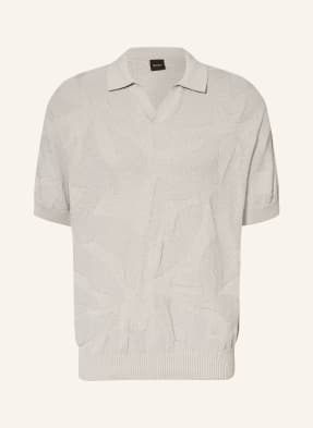 Boss Strick-Poloshirt Asurfo Relaxed Fit beige