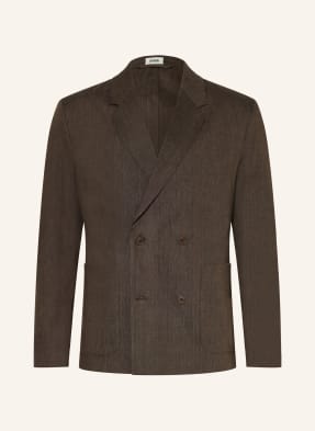 Drykorn Sako Domaro Slim Fit S Lněným Vzorem 1104 braun