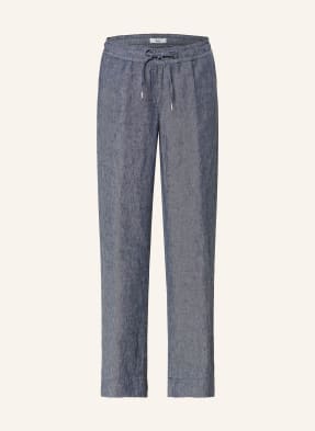 Brax Marlenehose Farina Aus Leinen blau