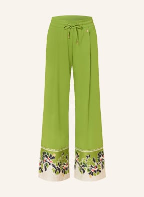 Marc Cain Kalhoty Marlene Značky Wedi 526 garden green