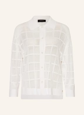 Marc Cain Blusenshirt Aus Mesh weiss