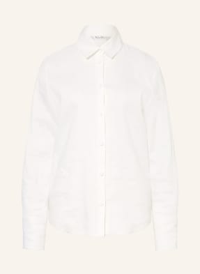 Max Mara Hemdbluse Badesse Mit Leinen weiss