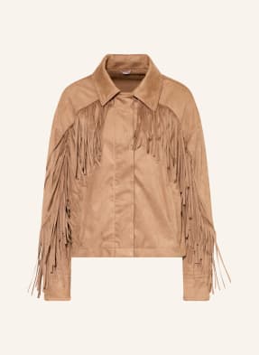 Guess Jacke Ibby In Lederoptik braun