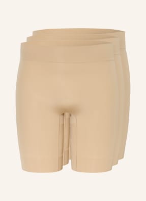 Jockey 3ks Balení Dlouhých Kalhot Ultralight Smoothing béžová