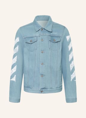 Off-White Džínová Bunda Diag 423 medium blue