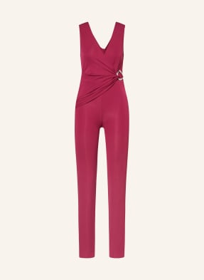 Patrizia Pepe Jumpsuit Z Džerzeje tmavě červená