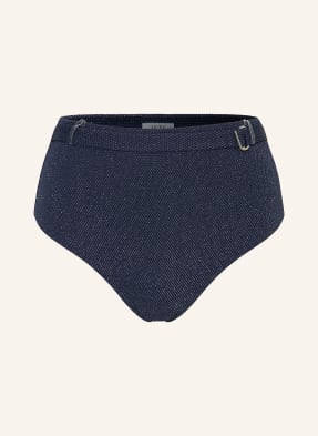 Jets Australia Bikiny S Vysokým Pasem Tirari Nights S Třpytivou Přízí tmavě modrá / stříbrná