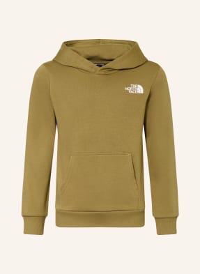 The North Face Mikina S Kapucí khaki / bílá