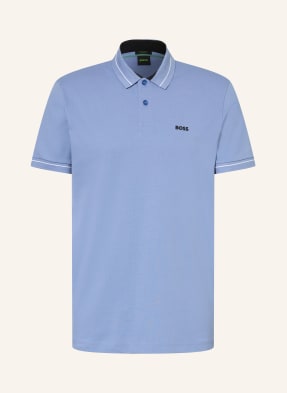 Boss Piqué-Poloshirt Member Regular Fit blau