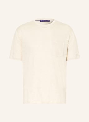Ralph Lauren Purple Label Lněné Tričko světle hnědá