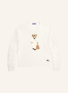 Ralph Lauren Purple Label Svetr krémová / hnědá / černá