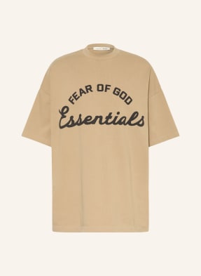 Essentials - Fear Of God Tričko Oversize béžová / černá