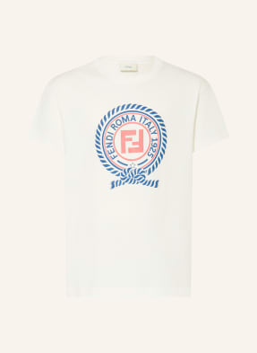 Fendi Tričko bílá / červená / modrá