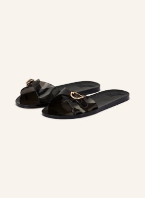 Ancient Greek Sandals Pantofle Filia Jelly černá / zlatá