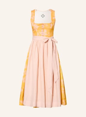 Waldorff Dirndl Calendula S Lnem tmavě žlutá / tmavě oranžová / žlutá