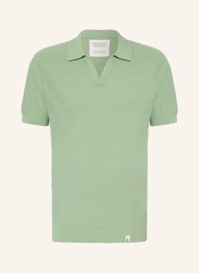 Colours & Sons Pletené Polo Tričko světle zelená