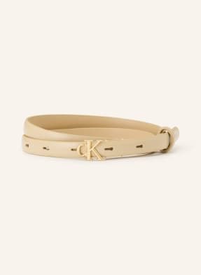 Calvin Klein Ledergürtel beige