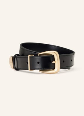 Calvin Klein Kožené Opasky černá / zlatá