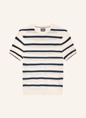 Tommy Hilfiger Pletené Tričko bílá / tmavě modrá