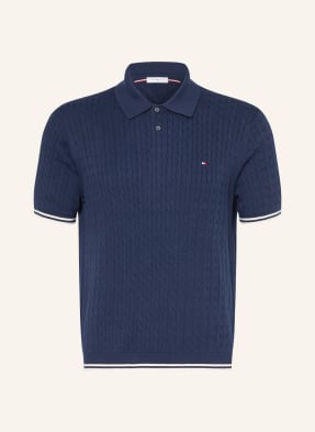 Tommy Hilfiger Strick-Poloshirt blau