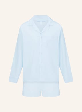 Skims Pyžamo Shorty Cotton Poplin Sleep baby blue contrast