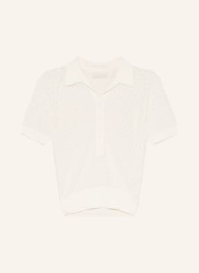 Faithfull The Brand Pletené Polo Tričko Lenna krémová