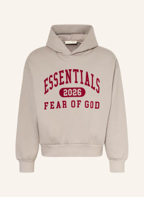 Essentials - Fear Of God Mikina S Kapucí Essentials světle šedá