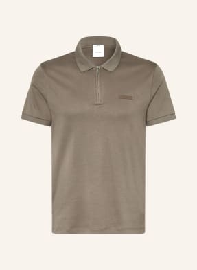 Calvin Klein Jersey-Poloshirt Slim Fit braun