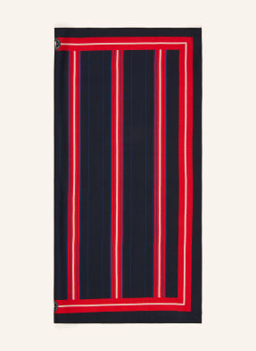 Tommy Hilfiger Hedvábný Šátek tmavě modrá / červená / bílá