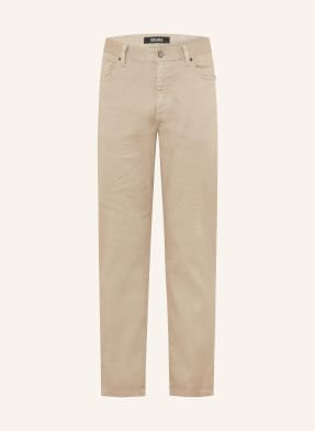 Zegna Kalhoty Slim Fit S Lnem n02 mid beige solid