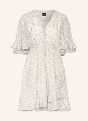 Boss Kleid Dalizia Mit Volants beige