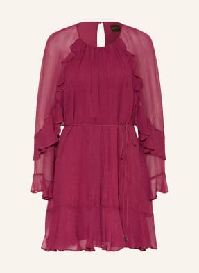 Boss Kleid Dredia Mit Volants rot