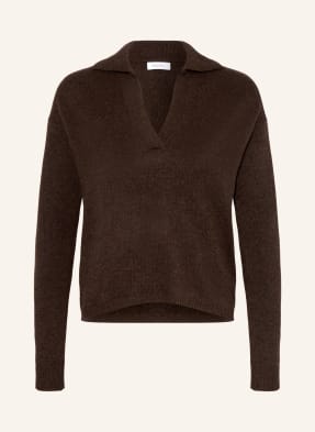 Darling Harbour Strick-Poloshirt Aus Cashmere braun