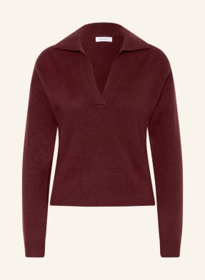 Darling Harbour Strick-Poloshirt Aus Cashmere rot