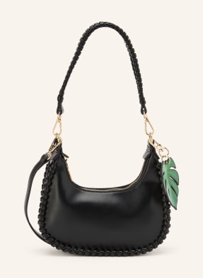 Seidenfelt Clutch schwarz