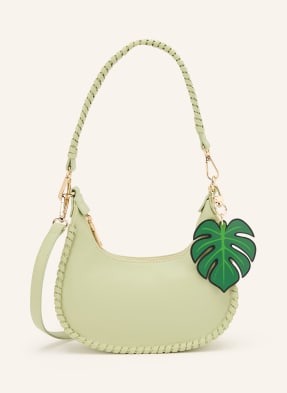 Seidenfelt Clutch gruen