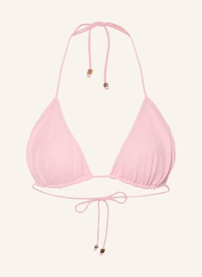 Jacquemus Trojúhelníkový Top K Bikinám Le Haut De Plage růžová