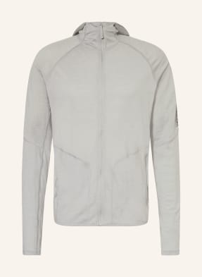 Icebreaker Bunda Midlayer 150 Ace Z Merino Vlny světle šedá