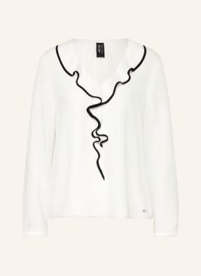 Marc Cain Blusenshirt Mit Volants weiss