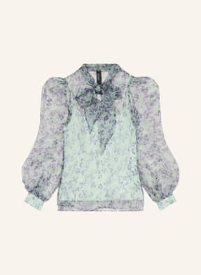 Marc Cain Hodvábná Blůza S Mašlí 502 misty jade