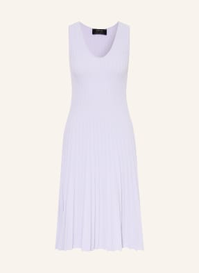 Marc Cain Pletené Šaty S Plisováním A Třpytivou Přízí 715 purple heather