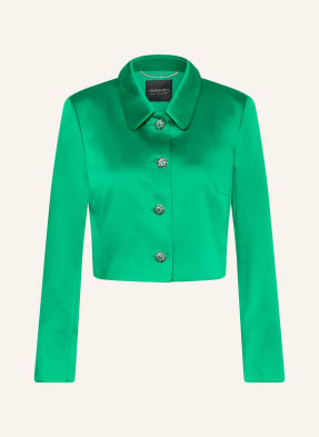 Marc Cain Krátká Saténová Bunda S Ozdobnými Kamínky 553 pepper green