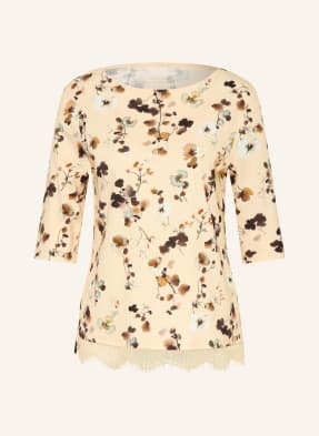 Marc Cain Shirt Mit 3/4-Arm Und Spitze gelb
