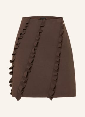Marc Cain Strickrock Mit Volants braun