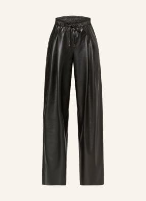 Marc Cain Kalhoty Marlene Winnipeg V Koženém Vzhledu 900 black new