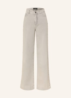 Marc Cain Wide Leg Jeans Warri Mit Nieten grau