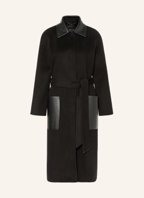 Marc Cain Vlněný Kabát 900 black new