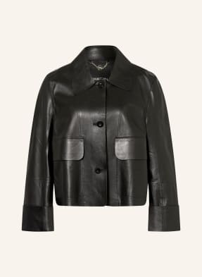 Marc Cain Kožená Bunda 900 black new