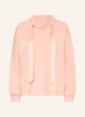 Marc Cain Sweatshirt Mit Schmucksteinen orange